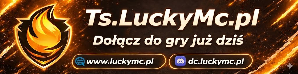 TeamSpeak3: Ts.LuckyMc.pl Low ping Gaming Zone banner